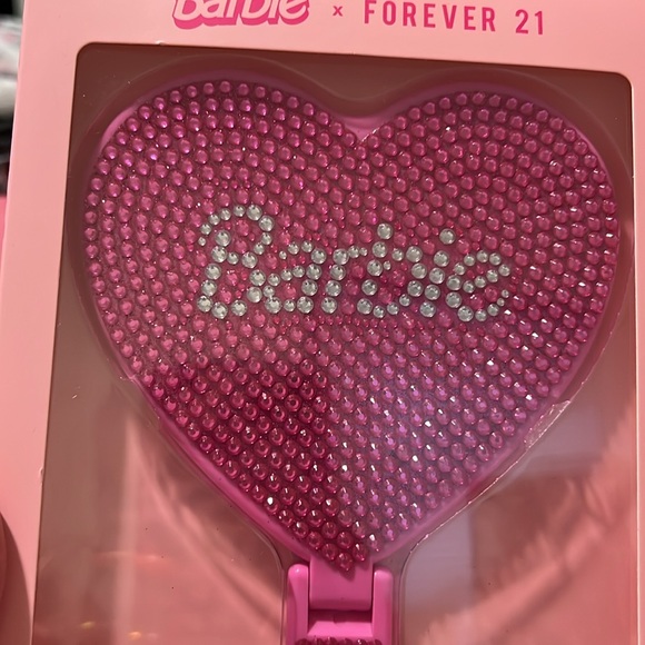 Barbie and forever21 rhinestone mirror! Bedazzled pink. - Picture 2 of 2